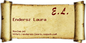 Endersz Laura névjegykártya